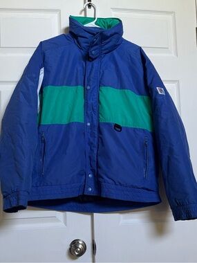 Vintage Gerry Colorado Classics Down Feather Puffer Ski Jacket XL 90s Colorblock